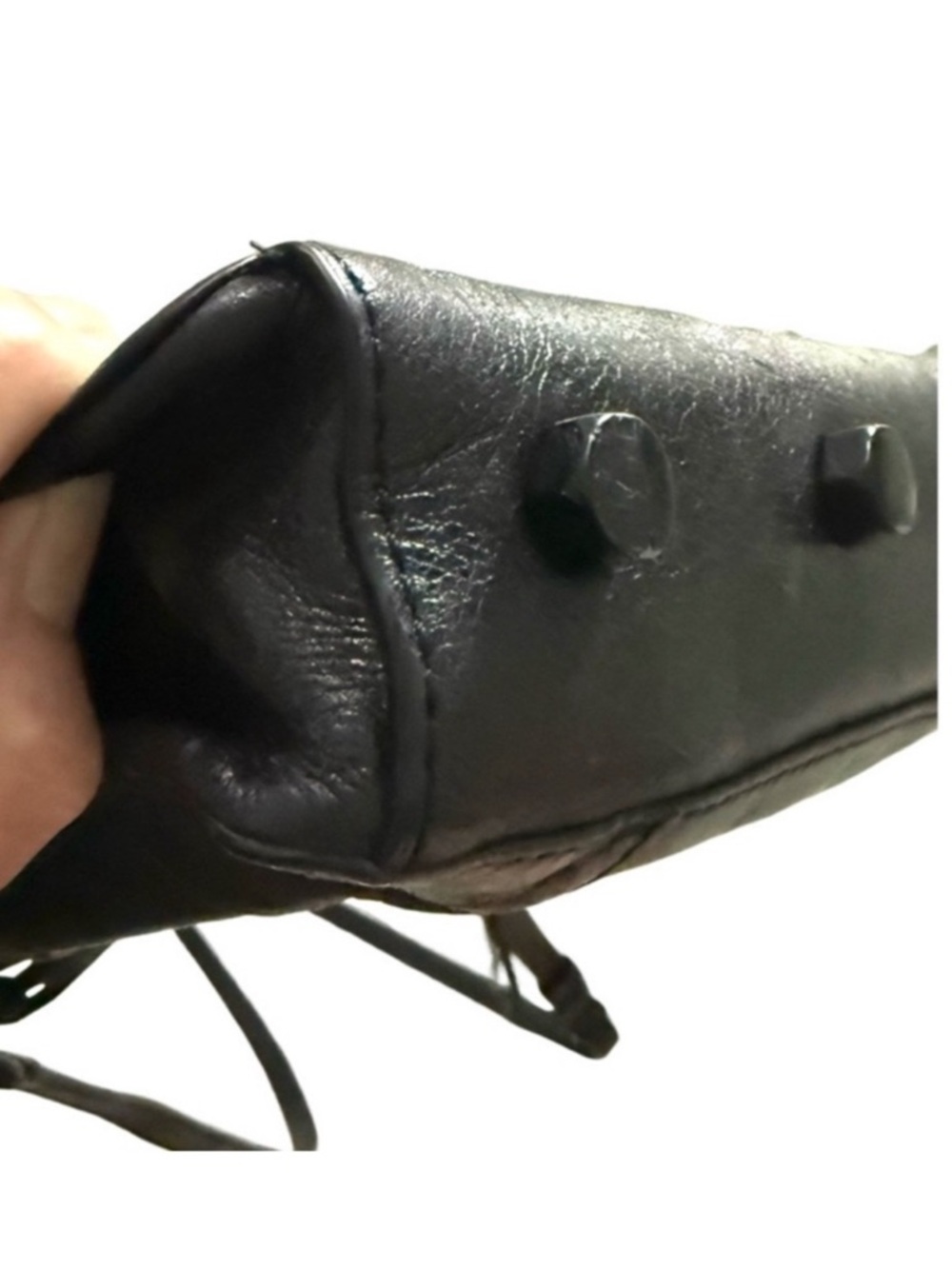Rebecca Minkoff Convertible Crossbody Bag Leather Purse Black - Picture 10 of 13